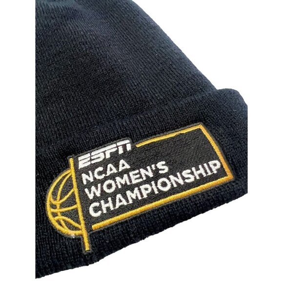 NCAA Womens Championship Basketball ESPN Beanie Black Winter Hat NCAAW - Picture 2 of 6